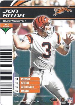 2002 NFL Showdown #070 Jon Kitna Front