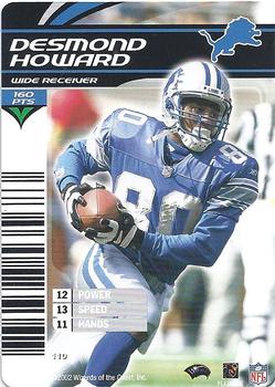 2002 NFL Showdown #110 Desmond Howard Front