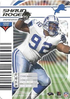2002 NFL Showdown #113 Shaun Rogers Front