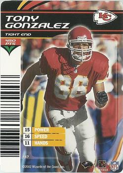 2002 NFL Showdown #147 Tony Gonzalez Front