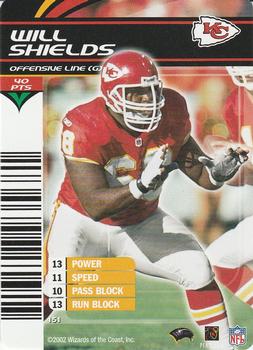 2002 NFL Showdown #151 Will Shields Front