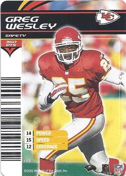 2002 NFL Showdown #153 Greg Wesley Front
