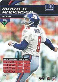 2002 NFL Showdown #205 Morten Andersen Front