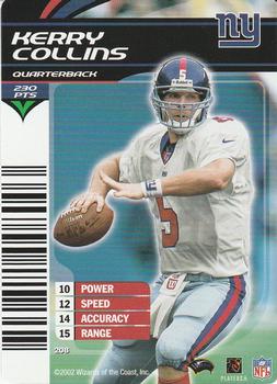 2002 NFL Showdown #208 Kerry Collins Front