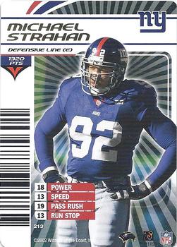 2002 NFL Showdown #213 Michael Strahan Front