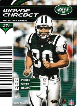 2002 NFL Showdown #218 Wayne Chrebet Front