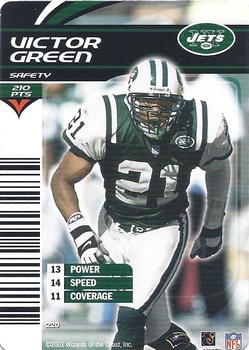 2002 NFL Showdown #220 Victor Green Front