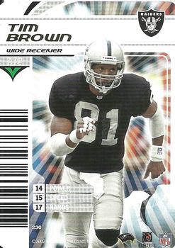 2002 NFL Showdown #230 Tim Brown Front