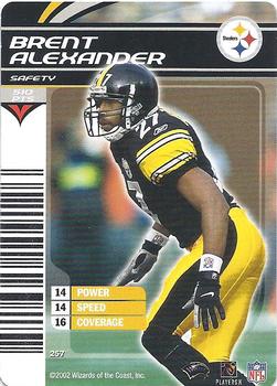 2002 NFL Showdown #257 Brent Alexander Front