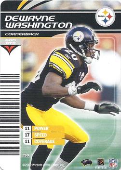 2002 NFL Showdown #269 Dewayne Washington Front
