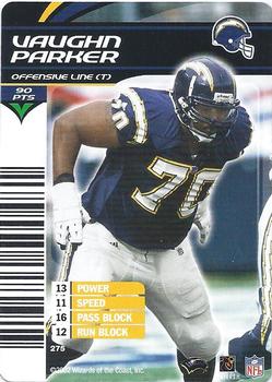 2002 NFL Showdown #275 Vaughn Parker Front