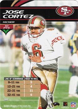 2002 NFL Showdown #281 Jose Cortez Front