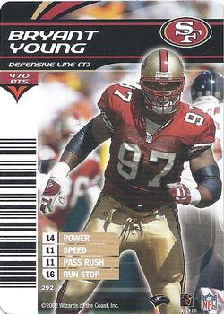 2002 NFL Showdown #292 Bryant Young Front