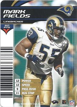 2002 NFL Showdown #311 Mark Fields Front