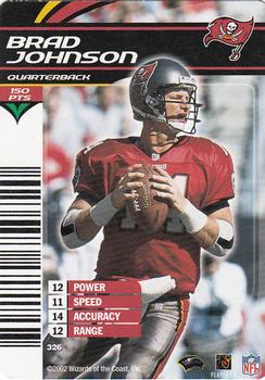 2002 NFL Showdown #326 Brad Johnson Front