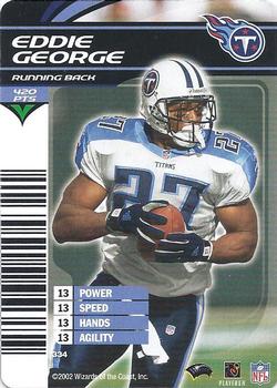 2002 NFL Showdown #334 Eddie George Front