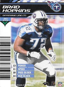 2002 NFL Showdown #336 Brad Hopkins Front