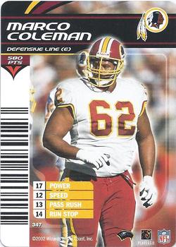 2002 NFL Showdown #347 Marco Coleman Front