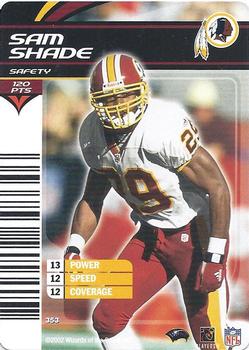 2002 NFL Showdown #353 Sam Shade Front