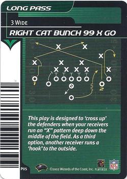 2002 NFL Showdown - Plays #P05 Right Cat Bunch 99 X Go Front