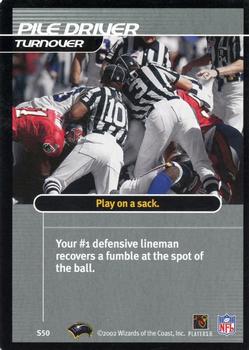 2002 NFL Showdown - Strategy #S50 Pile Driver Front