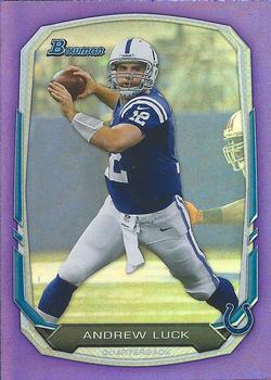 2013 Bowman - Rainbow Purple #20 Andrew Luck Front