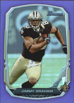 2013 Bowman - Rainbow Purple #65 Jimmy Graham Front