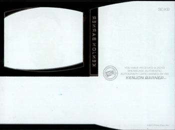 2013 Press Pass Showcase - Blue #SC-KB Kenjon Barner Back
