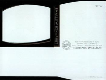 2013 Press Pass Showcase - Blue #SC-TWI Terrance Williams Back