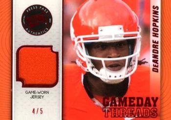 2013 Press Pass Showcase - GameDay Threads Red #GT-DH DeAndre Hopkins Front