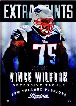 2013 Panini Prestige - Extra Points Purple #119 Vince Wilfork Front