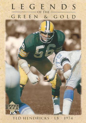 1997 Upper Deck Legends of the Green and Gold #GB10 Ted Hendricks Front