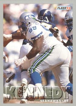 1993 Fleer Shell FACT #28 Cortez Kennedy Front