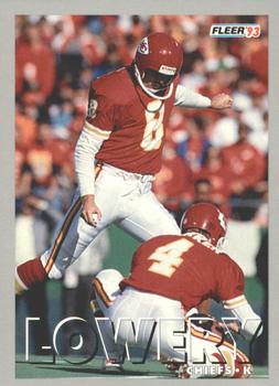 1993 Fleer Shell FACT #43 Nick Lowery Front