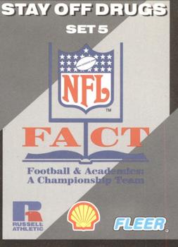 1993 Fleer Shell FACT #73 Stay off Drugs Front