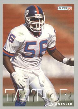 1993 Fleer Shell FACT #102 Lawrence Taylor Front