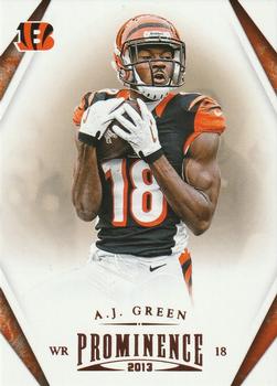 2013 Panini Prominence #21 A.J. Green Front