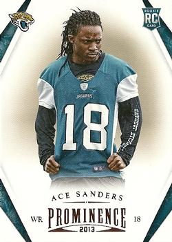 2013 Panini Prominence #103 Ace Sanders Front