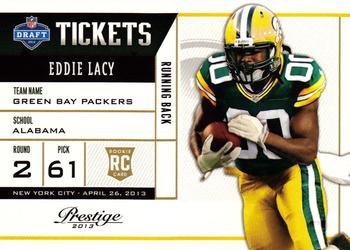 2013 Panini Prestige - NFL Draft Tickets #8 Eddie Lacy Front