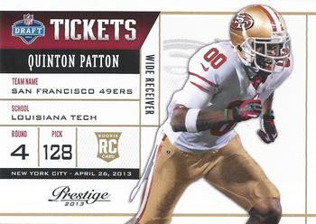 2013 Panini Prestige - NFL Draft Tickets #24 Quinton Patton Front