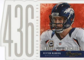 2013 Panini Prestige - Inside The Numbers #6 Peyton Manning Front