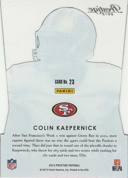 2013 Panini Prestige - Stars of the NFL #23 Colin Kaepernick Back