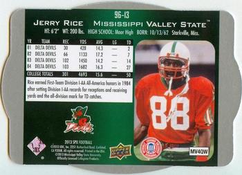 2013 SPx - 1996 Inserts #96-13 Jerry Rice Back