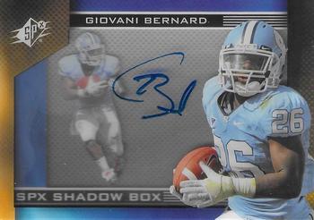 2013 SPx - SPX Shadow Box Autographed #SH-GB Giovani Bernard Front