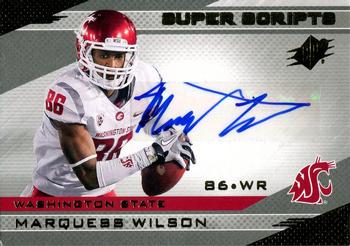 2013 SPx - Super Scripts #SS-WI Marquess Wilson Front