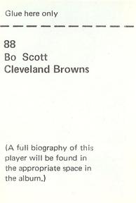 1972 NFLPA Wonderful World Stamps #88 Bo Scott Back