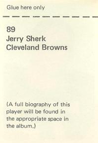 1972 NFLPA Wonderful World Stamps #89 Jerry Sherk Back