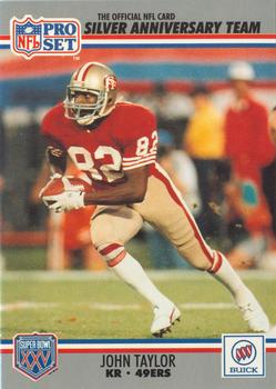1990-91 Pro Set Super Bowl XXV Binder #14 John Taylor Front