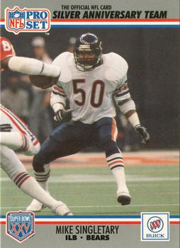 1990-91 Pro Set Super Bowl XXV Binder #20 Mike Singletary Front