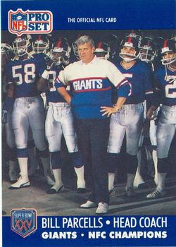 1990-91 Pro Set Super Bowl XXV Binder #232 Bill Parcells Front